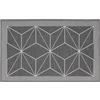 REDS Zerbinando - Tappeto Over 012 Grigio - 50x120 cm - Tappeto Multiuso in Poliestere con fondo Antiscivolo per Ingresso, cucina, bagno, salotto, camera