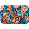 Generico SZIT Modello di arte colorata 141 Tappeto da Bagno in Memory Foam - Antiscivolo, Assorbente & Asciugatura Rapida | Morbido, Lavabile in Lavatrice, Anti-Fatica per il Massimo Comfort - M