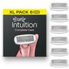 Wilkinson Sword Intuition Complete Care rasoio da donna, siero Hydra-Boost, 6 ricariche rasoio da donna