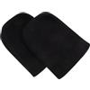 MOBUTOFU Copri Poggiapiedi per Sedia Rotelle in Neoprene Nero 2 Pezzi Installazione Semplice e Comfort Elevato per Anziani Protezione Antiscivolo per Pedana