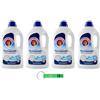 Beni Culinari 4 x Chanteclair Lavatrice Pulito Profondo Detersivo Liquido - Detersivo liquido per lavatrice - detersivo con sgrassatore 28 lavaggi 1260 ml + portachiavi Beni Culinari