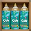 Generico SOFT Ammorbidente Concentrato XXL Elisir, Profumatore per Bucato, 95 Lavaggi per Flacone, Liquido con Pro-s Technology, Confezione Scorta Multipla, 1000 ml (3)