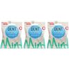 DENTTABS - Pastiglie per spazzolini da denti alla menta stevia con fluoruro, confezione da 3 (3 x 125 pezzi) (bio, vegan) MFx3