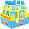 Mastro Lindo Detersivo Pavimenti, Liquido Multiuso, 6 Confezioni (6 x 950 ml), Limone, Maxi Formato, Pulito Brillante con Poco Sforzo, Efficace Multisuperficie