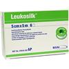 BSN Medical Nastro Leukosilk ipoallergenico senza anello di protezione 5 m x 5 cm bianco