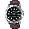 Casio MTP-VD01L-1BV Men's Enticer Stainless Steel Black Dial Casual Analog Sporty Watch