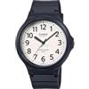 Casio Orologio analogico al quarzo da uomo con cinturino in resina MW240-7BV, Nero/Bianco, MW240-7BV
