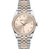 FREDDY Orologio da Polso Donna Joy, Joy Orologio da Donna Cinturino in Acciaio, Cassa Tonda 30 mm - Bicolore Goldrose Gemme