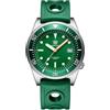 SOTAG Steeldive SD1979 Bracciale in acciaio inossidabile Immersione Orologi da uomo Quadrante blu 200M Impermeabile NH35 Orologio da immersione meccanico automatico, gomma verde
