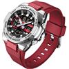 FANMIS Orologio sportivo da uomo, militare, multifunzione, digitale, sveglia, al quarzo, impermeabile