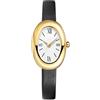 MASTOP Orologio da polso da donna, elegante orologio da polso al quarzo con quadrante ovale da 24 mm, regalo per lei, Nero B, Elegante e alla moda