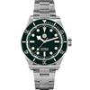 SOTAG San Martin Vintage BB58 NH35 SN008G Diver Luxury Men Watch Automatico Meccanico In Acciaio Inox Business Orologi Da Polso, Verde, Subacqueo, Meccanico