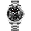 Haonb Orologi Da Polso,Green Water Ghost Steel Con Orologio Luminoso, A