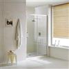 WITIT INTERIORS WITIT PARETE PORTA NICCHIA BOX DOCCIA IN VETRO TRASPARENTE 6MM APERTURA SCORREVOLE DA 88 A 172 CM ALTEZZA 195 CM (105x195 cm)