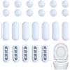 ZTMAKYLH 24 Pezzi Paracolpi per Sedili Wc, Paraurti Del Sedile Del Water, Accessorio Del Paraurti per Wc, Paracolpi per Sedile Wc, Tampone Sedile Wc, Paraurti Sedile Wc, per Hotel per Famiglie (Bianco)