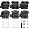 KUOQIY 6 Pezzi 4 AA Battery Holder, KUOQIY 4 x 1.5V AA Portabatterie con Presa USB Femmina, con Custodia Batteria in Plastica e Cacciaviti e Viti