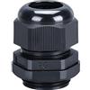 oneforus 25 Pezzi Plastica PG21 Passacavo per Connessione 13mm-18mm Filo - Impermeabile IP68 Elettrico Condotto Passacavi con Controdado/Rondella (Nero)