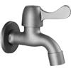 QUINTO Rubinetto Per Lavatrice Grigio Opaco Nero Grigio In Acciaio Inossidabile 304 Rubinetto Singolo Con Beccuccio Da 1/2 Pollice Ad Apertura Rapida Fredda Corto + Piscina Per Mop