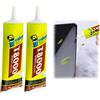 BAOSROY Colla per Cellulari,110ml Colla Smartphone,Collas per Schermo Cellulare,Collas per Display Smartphone,Precision Glue,Glue Smartphones per Touch Screen,Super glues per Smartphones,2pc