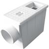senza POZZETTO PLUVIALE R. QUADRO mm 80x80/100x100 - scarico Ø mm 100