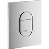 GROHE Arena Cosmopolitan Placca di comando WC per cassette di scarico a scomparsa, Doppio Scarico, Cromo 38844000