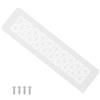 PATIKIL 12 X 3 Inch Copertura Per Presa D'Aria Porta, Griglia Di Ventilazione In Alluminio Resistente Con Venti A Lamelle E Viti Di Montaggio Per Ante Armadio, Bianco