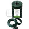 MED BUILDING SOLUTIONS Rotolo 25 Metri Rete Metallica Zincata Plastificata Elettrosaldata Rigida per Recinzione Con di Filo Tensione, Filo Legatura e 2 Tendifilo (H. 100)