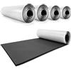 HASKYY 1QM Premium Tappetino isolante acustico autoadesivo per auto, roulotte, 5 pezzi, rotolo di schiuma 50 x 200 x 1 cm, ignifugo, impermeabile