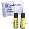 Trade-Shop 2 spazzole di carbone motore 5 x 8 x 16 mm con supporto compatibile con Bosch PBH 3000 FRE, PBH 3000-2 FRE, GBM 13-2 RE, GBH 2-20 RE, GBH 2-20 D, GBH 2000
