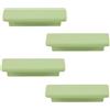 SANCHAKOU Manopole Per Mobili 4 Pezzi Maniglie Lunghe Trapezoidali Color Legno Maniglie Per Cassetti Per Ante Per Armadio Per Bambini Verde 96 Mm