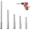 ANBOO 5 punte di prolunga per avvitatore a batteria, 50/60/75/100/150 mm, attacco esagonale da 1/4, set di supporti magnetici, set di prolunga per punte, adatto per trapano elettrico, cacciavite