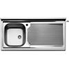 Apell LAVELLO CUCINA APPOGGIO ACCIAIO INOX UNA VASCHETTA Destra DX APELL 100 cm