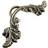 Marchfunny Maniglie per guardaroba in stile vintage in lega di zinco, lunghe maniglie intagliate perfette per migliorare l'arredamento della tua casa (ottone)