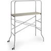 GrecoShop Trabattello/Ponteggio in acciaio zincato altezza 1,70m - Mod. Trabby