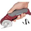 Generico Taglierina Elettrica Cordless per Tessuti, Stoffa, Pannolenci, Cordless a Batteria, Spessore di Taglio Massimo 50mm, Batteria da 4.2 V, Taglierino per il Taglio di Tessuti Pelle Cartone Stoffa