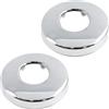 Zangc Flangia di copertura per rubinetto doccia in acciaio inox, flangia per braccio doccia, copertura decorativa per soffione doccia, 2 pezzi