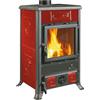 Sony Pictures LA NORDICA Stufa a Legna Rossella R1 Rivestimento in Maiolica Potenza Termica Nominale 8 kW 229 m3 riscaldabili Colore Bordeaux