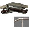 Parpyon Accessori e ricambi per Ringhiera scala Balaustra GIUNZIONE SNODO TUBO componenti parti assemblaggio ringhiere corrimano a muro staffe, supporti, tubo, snodo (Snodo D.32)