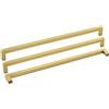 goldenwarm LSJ12GD458 - 5 maniglie per mobili, mobili da cucina, armadio, porta, vintage, in metallo, acciaio inox, distanza tra i fori 458 mm, colore oro