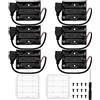 KUOQIY 6 Pezzi 3 AA Battery Holder, KUOQIY 3 x 1.5V AA Portabatterie con Presa USB Femmina, con Custodia Batteria in Plastica e Cacciaviti e Viti