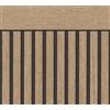 A.S. Création carta da parati effetto legno marrone nero 397444 - pannelli acustici in tessuto non tessuto - zoccolo scandinavo in formato paesaggio - 5,00m x 1,06m - Prodotto in Germania