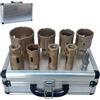 TANIASHOP Kit da 8 Pezzi Frese a Tazza Diamantate per Trapano e Smerigliatrice Angolare Misure 20mm 25mm 32mm 35mm 40mm 45mm 50mm 68mm Filettatura M14 per Porcellana Piastrella Granito Marmo in Valigetta