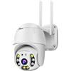 viemylu 2x Telecamere di Sicurezza Wireless 1080P Full HD, PTZ 360° Orizzontale 90° Verticale, Registrazione Cloud e SD, Motion Detection, WiFi 2.4G - Videosorveglianza Casa e Ufficio