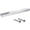 Gedotec Maniglie per mobili in alluminio | 1 pezzo Maniglie per armadi - look acciaio inox incl. ferramenta di montaggio | ANGOLO 0077 | LA: 320 mm