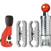 GASFRIGO - Kit cartellatrice tubi inox flessibili 1/2 3/4 1 11/4 completo di dime DN12X-DN15 e DN20-25 e tagliatubi