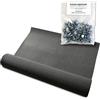 Gartenpirat Cartone catramato V13 nero 1 rotolo 10 m² Membrana bituminosa per copertura del tetto inclusa 100 pezzi di chiodi per cartone bitumato zincati 3x15 mm