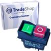 Trade-Shop Interruttore on/off DKLD DZ-6 16 A, 220-250 V, con 4 contatti per piallatrice, betoniera, sega circolare, sega a nastro, troncatrice