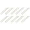 Alberts Set di 10 profili angolari | plastica bianca | 2000 x 40 x 10 mm