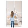 Famoum Zanzariera Magnetica Porta 80x195cm,Tenda Zanzariera con Magneti,Protezione Antizanzare per Porte e Finestre,Traspirante,Facile Installazione e Rimozione,Chiusura Automatica,Bianco