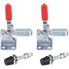Phefop 2 Pezzi di Morsetto a Levetta, capacità di Mantenimento di 50 Kg, Gh-101-A Mini Elbow Lever Blamp, Ideale per Metalli e Legno, Saldatura a Pressione Verso il Basso per Fai-da-te